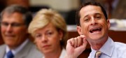 Rep. Anthony Weiner (D-N.Y.) shouts down a comment during a health care debate: Weiner isn't the only lawmaker to spend much of his time in Congress name-calling, according to a new study.