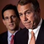 Bad news for House Speaker John Boehner (R-Ohio): 46 percent of Americans say they would vote Democratic if there was an election for Congress today, while just 41 percent would pick the GOP, according to a new poll.