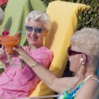 Elderly women (and men) who drink alcohol moderately are 40 percent less likely to develop Alzheimer's disease that those who abstain, according to a new study.