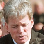 Former KKK Grand Wizard David Duke during an anti-immigration rally in 2000: The "white nationalist" is reportedly considering a run for the White House.