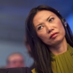 Wendi Murdoch, wife of Rupert, in Paris in May: On Tuesday, she foiled a protester who tried to give the embattled media mogul a face full of shaving cream.