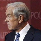 Behind the scenes at Wednesday night's GOP debate, Gov. Rick Perry appears to give fellow Texan Rep. Ron Paul a stern talking to.