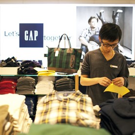 The first store in Shanghai opened in Nov. 2010, and now the struggling American brand looks to triple its presence in China by the end of next year.
