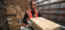 An Amazon processing center: The e-retail giant's profits were down 73 percent in the last quarter, and some analysts say soaring shipping expenses are at least partly to blame.