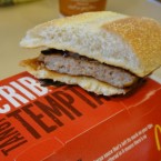 This McDonald's sandwich's ingredients reportedly include "restructured meat product" and a flour-bleaching agent used to make the soles of shoes. Delectable?