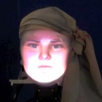 Mask-Bot projects a human face onto a robot, a technology that might be used to keep lonely elderly people company.