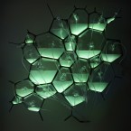 The green glow of the Philips bio-light comes from bioluminescent bacteria, which are fed nutrients from human waste.