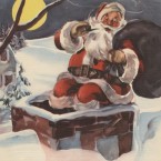 Santa Claus's jolly, rotund appearance and his ability to slide implausibly down chimneys are relatively recent additions to his mythology.