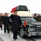 North Korea's new leader, Kim Jong Un, leads the funeral procession for his late father in Pyongyang.