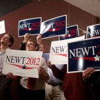 Newt Gingrich supporters in Iowa: Hawkeye State Republicans will head to 1,774 caucus locations Tuesday night to make their presidential preferences known.