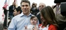 Rick Perry during a campaign stop in Spartanburg, S.C.: On Friday, the Texas governor (again) tried to name the three federal agencies he'd cut as president, and again muffed it.