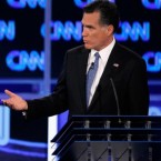 Mitt Romney won the crowd at Thursday night's Florida debate when he demanded an apology from Newt Gingrich for a campaign ad that Mitt labeled "repulsive."