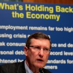 Congressional Budget Office Director Doug Elmendorf during Senate hearings last year: The CBO has released grim new predictions for the U.S. economy.