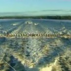 A partial view of the 145 water skiers who easily broke the previous record of 114 skiers pulled by a single vessel set two years ago.