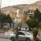 Syrian police stand in front of the U.S. embassy in Damascus in 2008: The Obama administration closed the embassy on Monday and ordered all of its diplomats to leave the country.