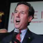 Rick Santorum stymied Mitt Romney's momentum on Tuesday, sweeping to victory in Colorado, Minnesota, and Missouri, giving Santorum more total wins (four) than Romney (three).