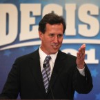 An election season dominated by heated social debates could favor Rick Santorum over Mitt Romney.