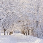 A snow covered road in coastal Maine: Some families in the Pine Tree State simply don't have enough money to keep the heat on all winter.