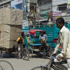 A crowded street in Old Delhi, India: Thanks to complicated and corrupt politics, India's emerging economy is petering out.