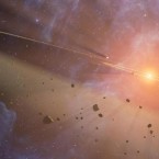 Artist's conception of an asteroid belt: A new company is looking to space for the next big source of natural resources.