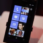 A Nokia Lumia 800 Windows-based phone: Might Microsoft convince Facebook to use its tiled smartphone OS for a new Facebook-branded handset?