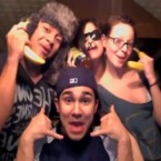 Selena Gomez (center) and buddies, including boyfriend Justin Beiber (not pictured), jump on the "Call Me Maybe" bandwagon with their own lip-synch video.