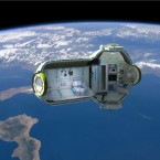 Guests staying in a pod of Russia's planned space hotel would eat dehydrated food &mdash; while orbiting at an average speed of 18,600 mph.