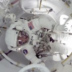 An astronaut on the International Space Station: New research suggests that space's lack of gravity may do the human body more good than harm.