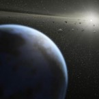 An artist's illustration: Earth's inhabitable climate may not be unique.