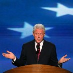 Bill Clinton barely mentioned his wife by name during Wednesday's big Democratic convention speech, but in the eyes of liberals, he still managed to boost Hillary's presidential prospects.