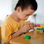 Le Trung Hong Phuc, a 9-year-old from Vietnam, was born with disabilities, presumably due to his parents' exposure to Agent Orange.