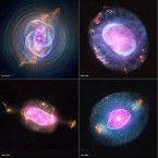 This photo was created using NASA's Chandra X-ray satellite to show the death of four stars.