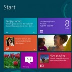 Windows 8 includes the option of appearing as a tile grid, which is based on the interface of Windows Phones.