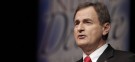 Republican Richard Mourdock&nbsp;participates in a debate in New Albany, Ind., on Oct. 23: Mourdock's comments about pregnancy and rape are being likened to Todd Akin's.