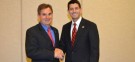 Indiana Senate candidate Richard Mourdock shakes hands with Republican VP nominee Paul Ryan: On Tuesday, Mourdock made an ill-advised remark about rape and pregnancy.
