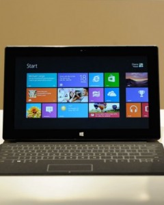Microsoft's Surface tablet boasts a (sold-separately) keyboard flap that turns the slab into a laptop of sorts.