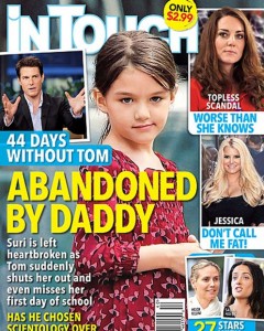 Tom Cruise is reportedly suing over this In Touch cover.