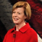 Democratic candidate for Wisconsin's Senate seat, Rep. Tammy Baldwin, debates Republican candidate former Gov. Tommy Thompson on Oct. 18.