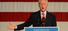 Former President Bill Clinton speaks at a campaign stop at the University of New Hampshire, on Oct. 3.