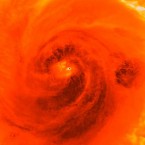 A detailed infrared image of Hurricane Sandy on Oct. 25: The late-season storm is expected to combine with a polar air mass next week.