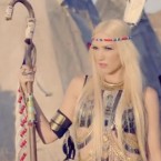 Gwen Stefani, lead singer of the band No Doubt, dresses as some sort of sexy Native American in the band's racially offensive video for the song "Looking Hot."