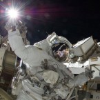 NASA astronaut Sunita Williams (pictured) is one of two Americans currently aboard the International Space Station.