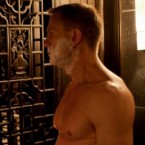 Daniel Craig demonstrates his muscular offerings in Skyfall.