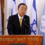 U.N. Secretary General Ban Ki-moon at a press conference with Israeli Prime Minister Benjamin Netanyahu on Nov. 20 in Jerusalem.