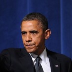 President Obama waves after speaking at an interfaith vigil in Newtown, Conn., on Dec. 16.