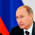 Russian President Vladimir Putin speaks at a State Council meeting in Moscow, Dec. 27.