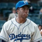 Chadwick Boseman stars as Jackie Robinson in the April release 42.