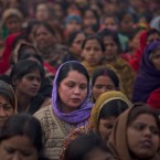 Indian women offer prayers for a gang rape victim during a memorial service on Jan. 2 in New Delhi.