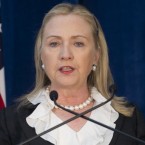 Secretary of State Hillary Clinton participates in a press conference on Nov. 14 in Perth, Australia.