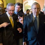 Leaders of the so-called "do-nothing 112th Congress": House Speaker John Boehner, Senate Majority Leader Harry Reid, Senate Minority Leader Mitch McConnell